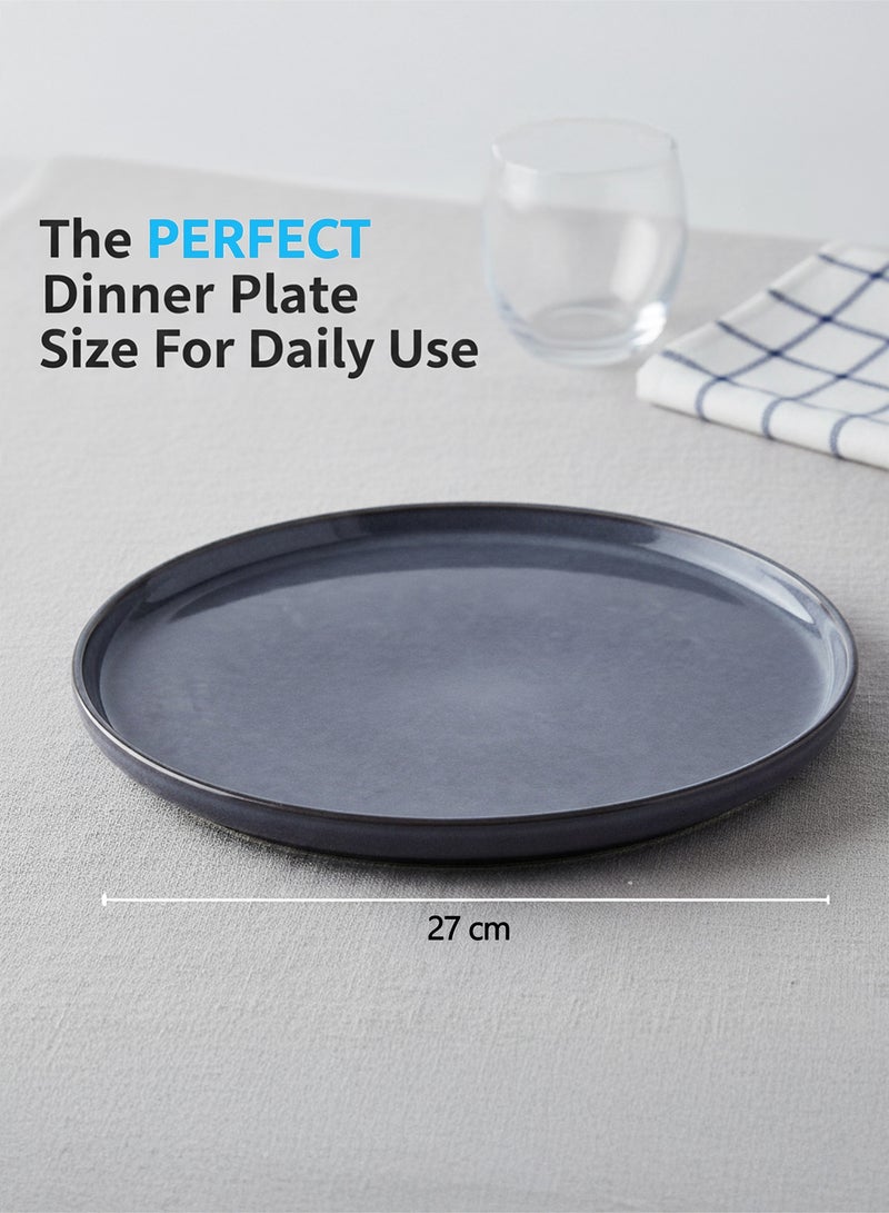 Cuisine Art طبق عشاء كوزين آرت أيما من الخزف - 27 سم (طقم من 4) - Image 4