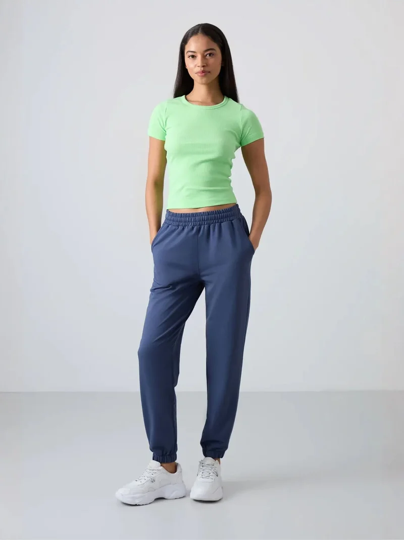 TOMMYLIFE TOMMY Women's High-Waist Relaxed Fleece Joggers