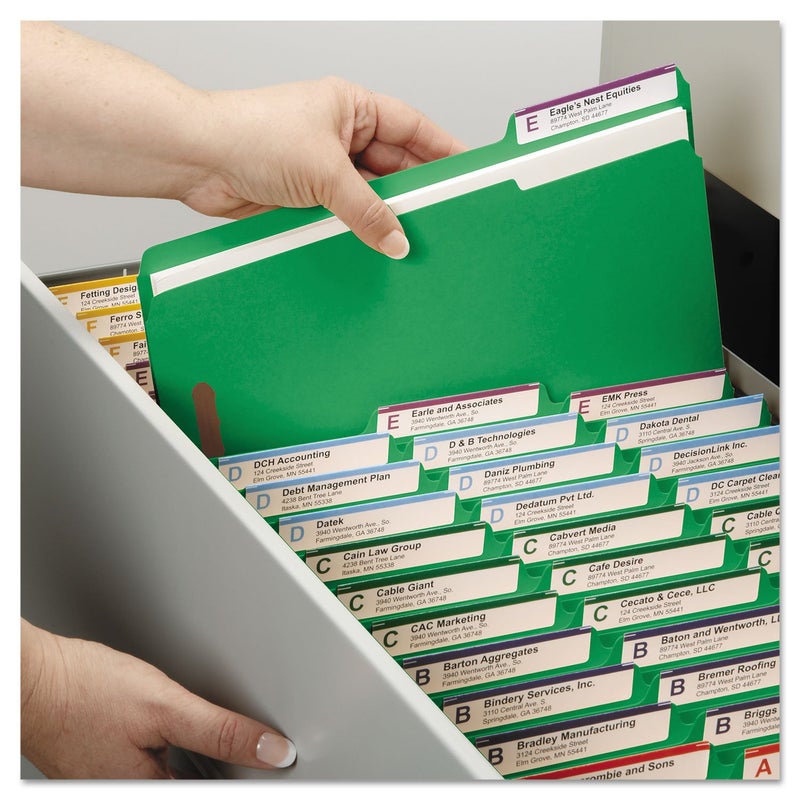 Smead Fastener File Folder, 2 Fasteners, Reinforced 1/3-Cut Tab, Legal Size, Green, 50 per Box (17140) (Pack of 1) - Image 5