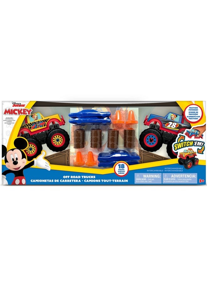 Disney Junior Mickey 18 Pc Off-Road Monster Truck Playset - Image 1