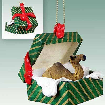 Conversation Concepts Camel Gift Box Christmas Ornament Dromedary - Delightful!