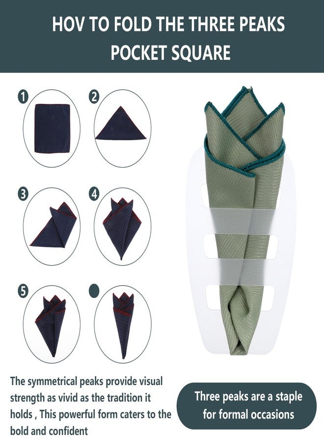WY LIGHTING LEVEL 4Pcs Clear Invisible Pocket Square Holder for Men Pocket Square Scarf Organizer Tux Accessories for Men Vests Suits Jackets - Image 3