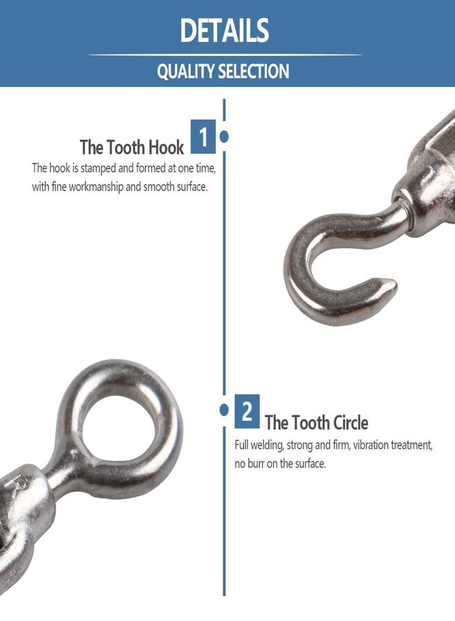 YanTone M4 Turnbuckle Hook and Eye 304 Stainless Steel Wire Rope Tensioner, 6Pcs - Image 4