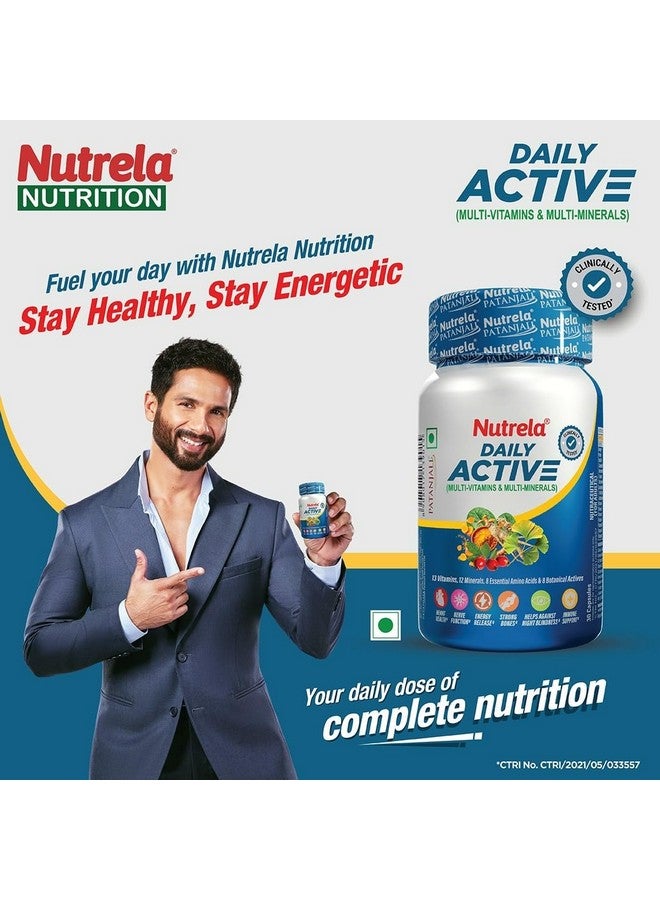 Nutrela Combo Weight gain 500gm Banana Flavor & Daily active multivitamins Capsule (30) - Image 2