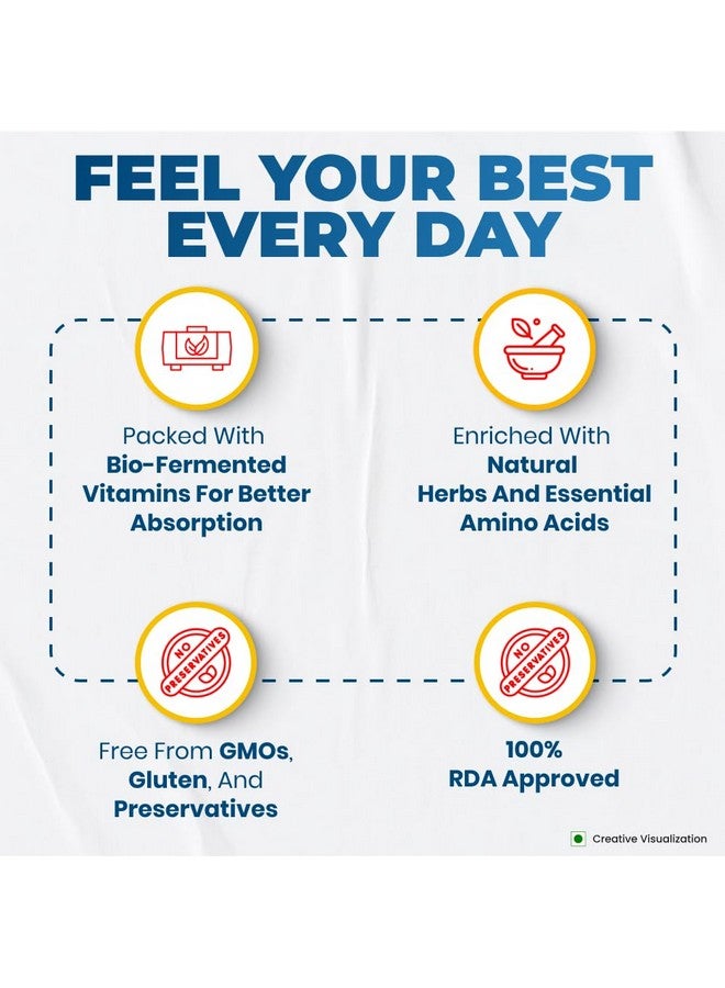 Nutrela Combo Weight gain 500gm Banana Flavor & Daily active multivitamins Capsule (30) - Image 5