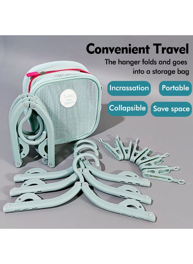 general Travel folding clothes racks with storage bags, portable travel clothes racks for business trips, student dormitories, home use - Image 4