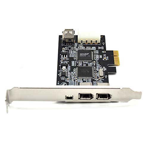 Pardarsey Padarsey PCIe Firewire Card for Windows 10, IEEE 1394 PCI Express Controller 4 Ports(3 x 6 Pin and 1 x 4 Pin), 1394a Firewire 800 Adapter for Windows 7/8/Mac OS with Low Profile Bracket and Cable - Image 5