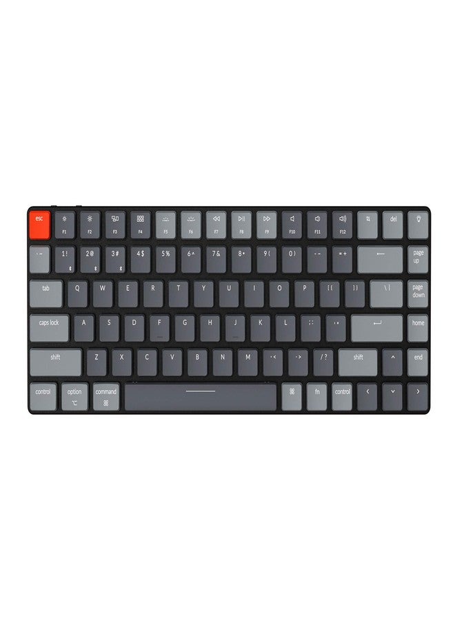 Keychron K3 Ultra-Slim 75% Layout RGB Backlit Wireless Bluetooth/Wired USB Mechanical Keyboard, Hot Swappable Low-Profile Keychron Optical Red Switch 84 Keys Gaming Keyboard for Mac Windows-Version 2 - Image 1