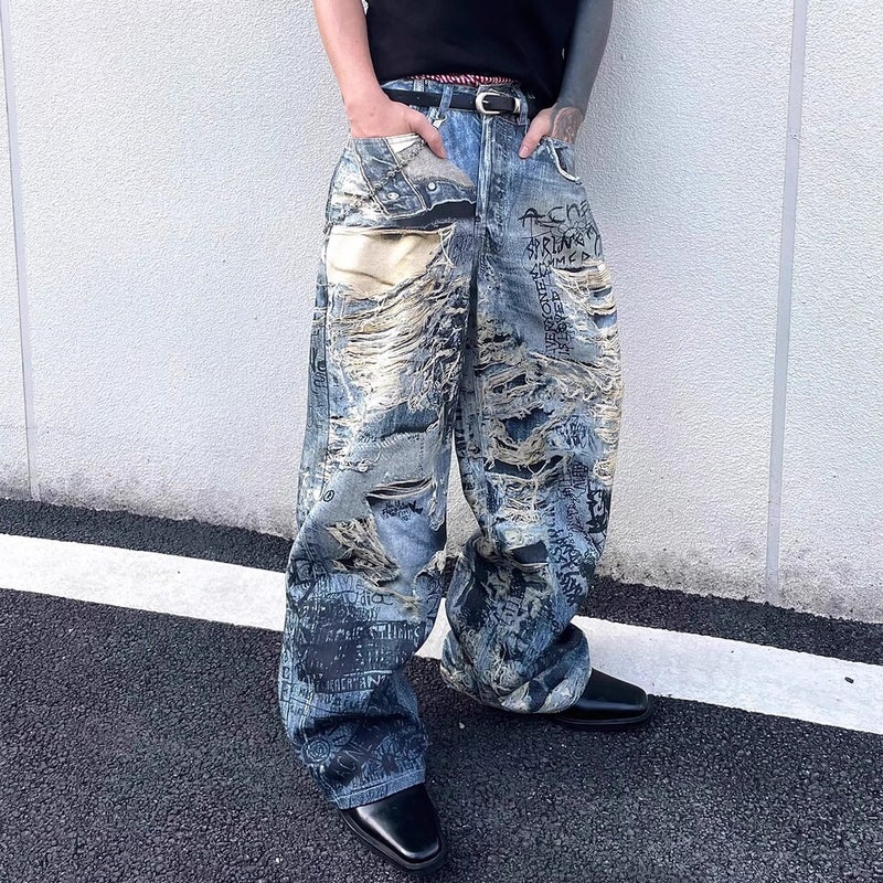 Unisex Casual Daily Denim Jeans - Image 5