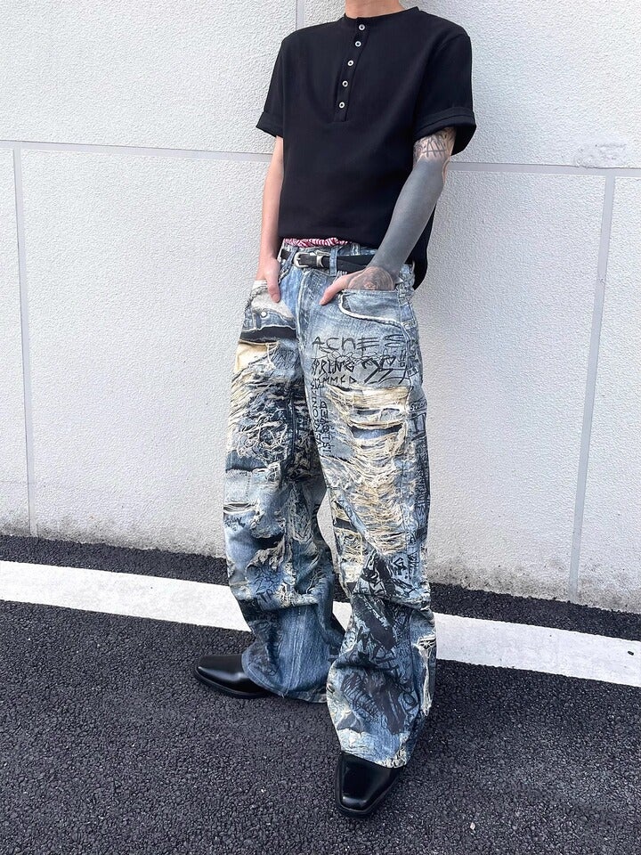 Unisex Casual Daily Denim Jeans - Image 1