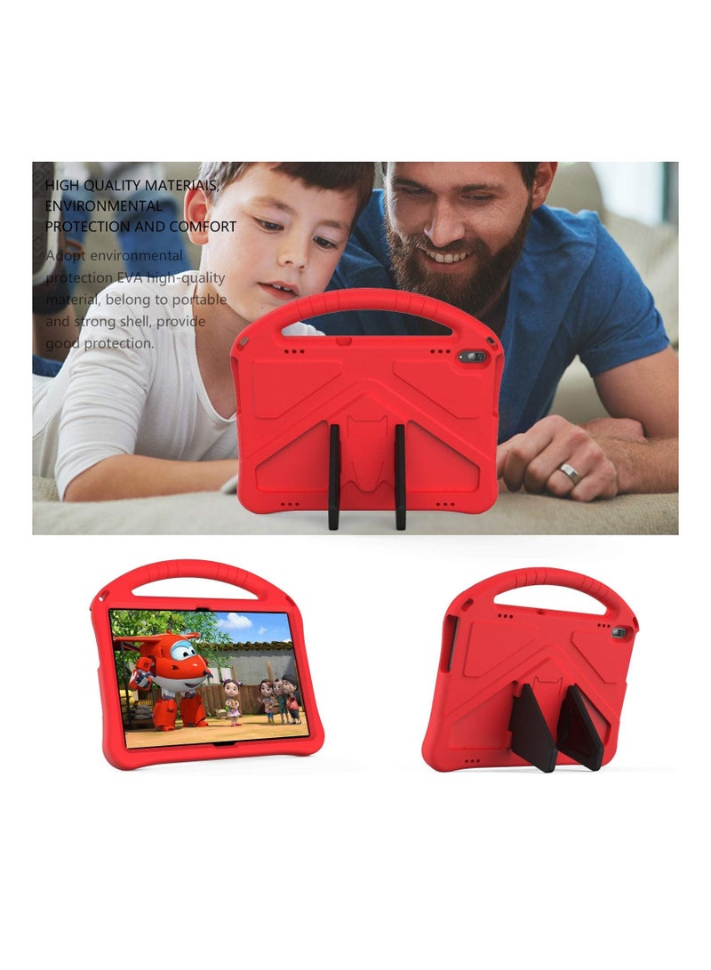 كابتن تيك Tablet Case for Lenovo Tab M10 HD TB X505F X505L for Kids Durable Lightweight EVA Shockproof Protective Handle Stand Cover for Lenovo Tab M10 10.1" All Inclusive Anti Drop Bracket Case Red - Image 2