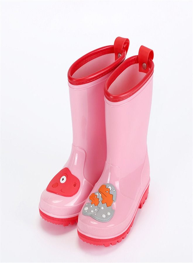 Children's Cartoon Rain Boots Pink