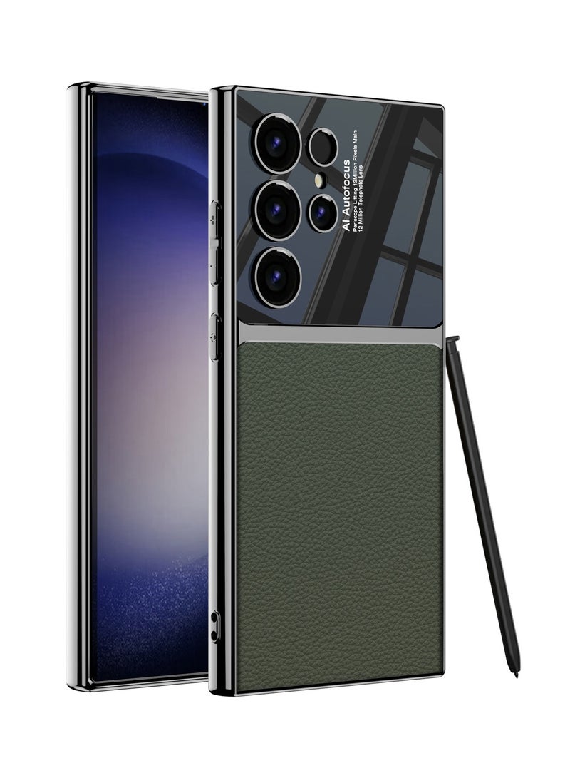 عام لهاتف Samsung Galaxy S24 Ultra/S24 Plus/S24، حافظة فاخرة مغلفة بألياف الكربون، تصميم هجين فائق النحافة للجسم الكامل مع حماية ضد الصدمات لهاتف Galaxy S24 Ultra/S24 Plus/S24. - Image 1