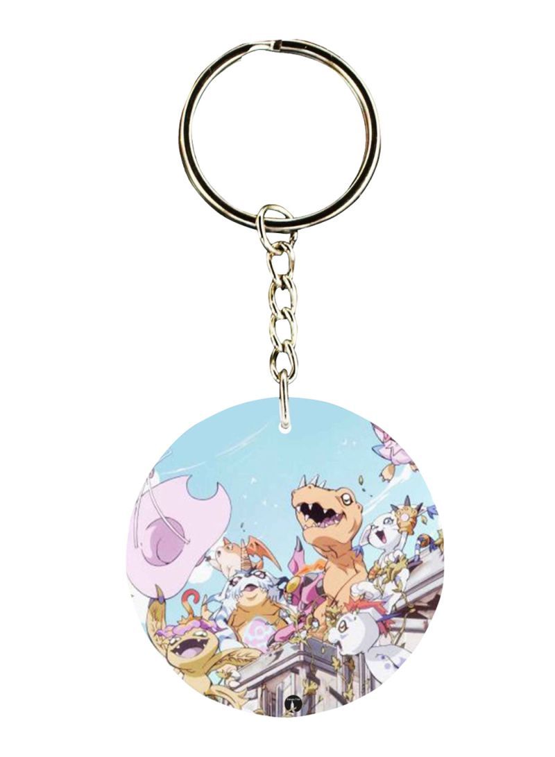 RKN Anime Digimon Printed Keychain