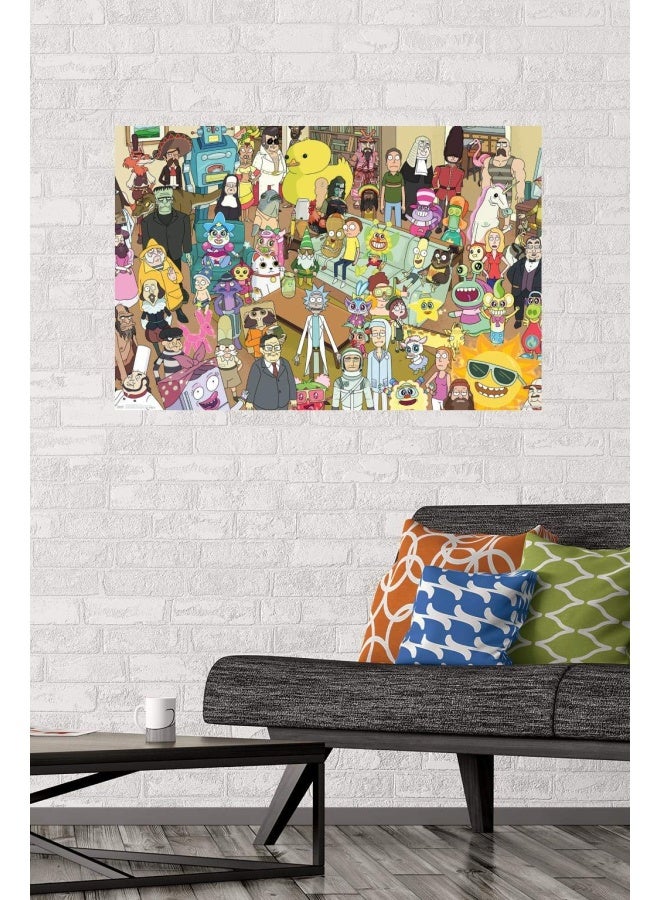 Trends International Trends International Rick And Morty  Group Wall Poster 22375 x 34 Unframed Version  - Image 2