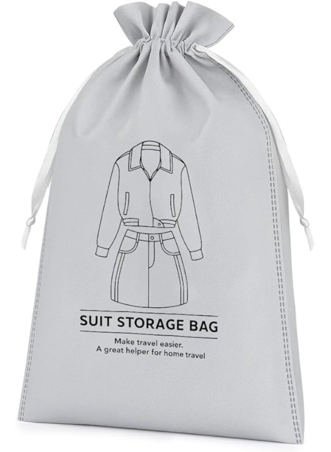 Clothes Storage Bag with Drawstring | Portable Garment Organizer for Suits, Jackets & Dresses | Foldable, Dustproof & Breathable for Home & Travel - Image 1
