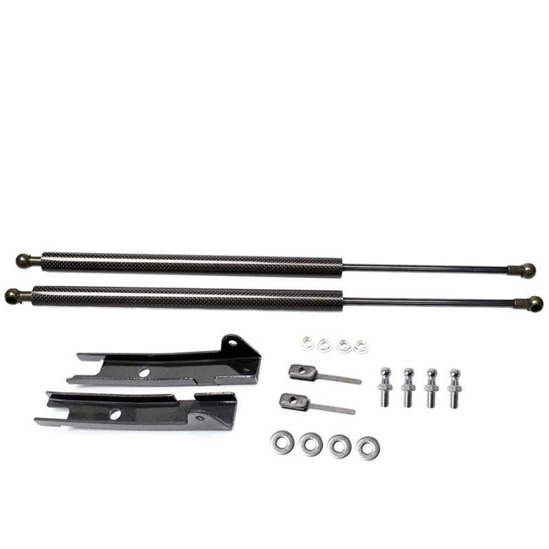 TSUBASA Lift Supports for Toyota Tacoma N300 2016-2021 Front Bonnet Hood Carbon Fiber Gas Charged Shock Dampers (2 PCS) - Image 1