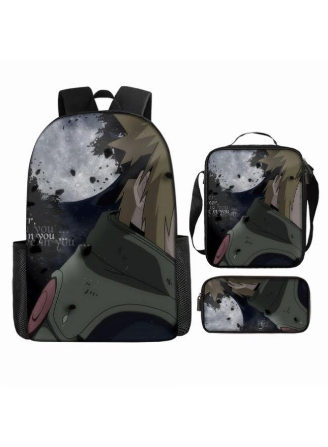 عام حقيبة ظهر مطبوعة بالرسوم المتحركة + حقيبة يد + مجموعة حقيبة قلم، مجموعة حقيبة عملية من ثلاث قطع (يتوفر الطلاب والأطفال والأصدقاء وتسلق الجبال وما إلى ذلك) - 7 - Image 2