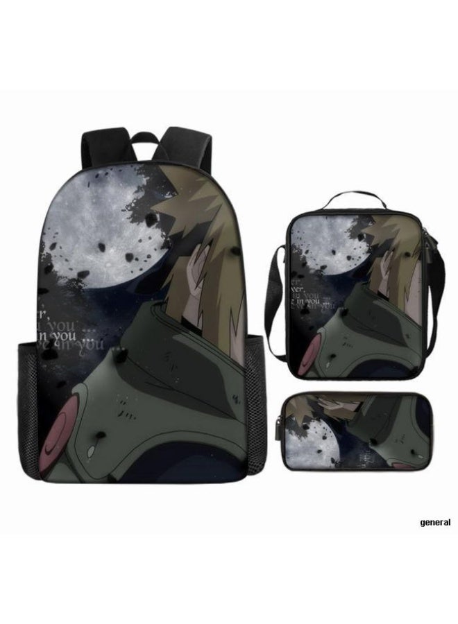 عام حقيبة ظهر مطبوعة بالرسوم المتحركة + حقيبة يد + مجموعة حقيبة قلم، مجموعة حقيبة عملية من ثلاث قطع (يتوفر الطلاب والأطفال والأصدقاء وتسلق الجبال وما إلى ذلك) - 7 - Image 1