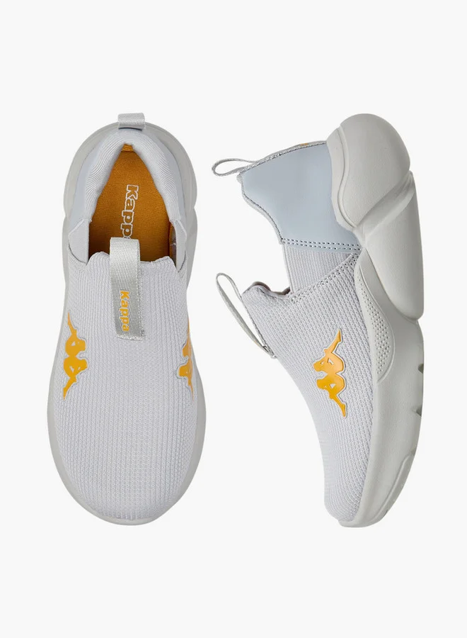 Kappa Boys' Logo Detail Slip-On Sports Shoes with Pull Tab