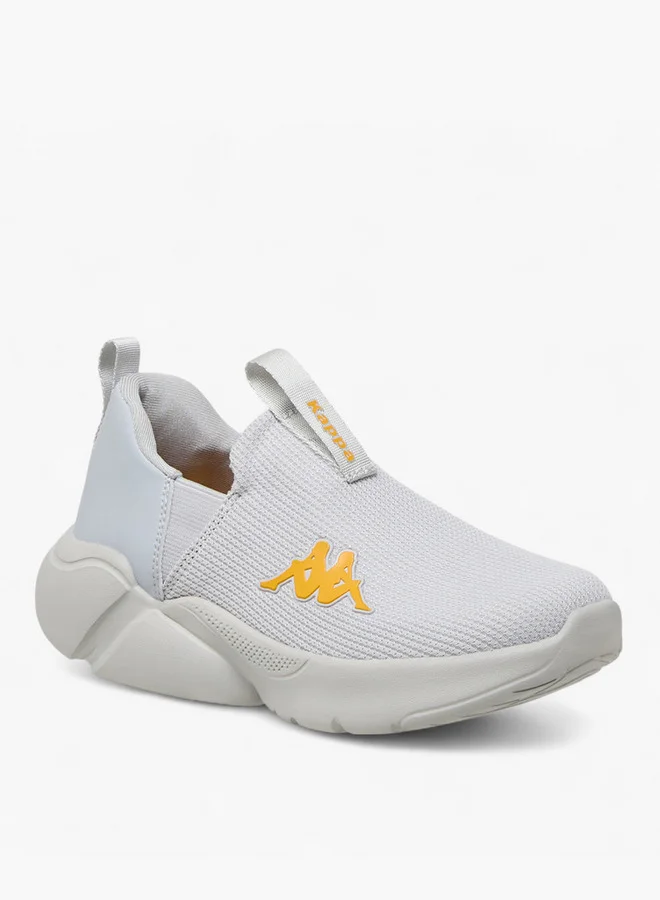 Kappa Boys' Logo Detail Slip-On Sports Shoes with Pull Tab