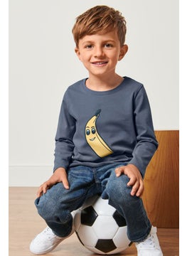 Tchibo Toddlers Boy 2 Pieces Embroidered Long Sleeves T Shirt, Multicolor  - Image 1