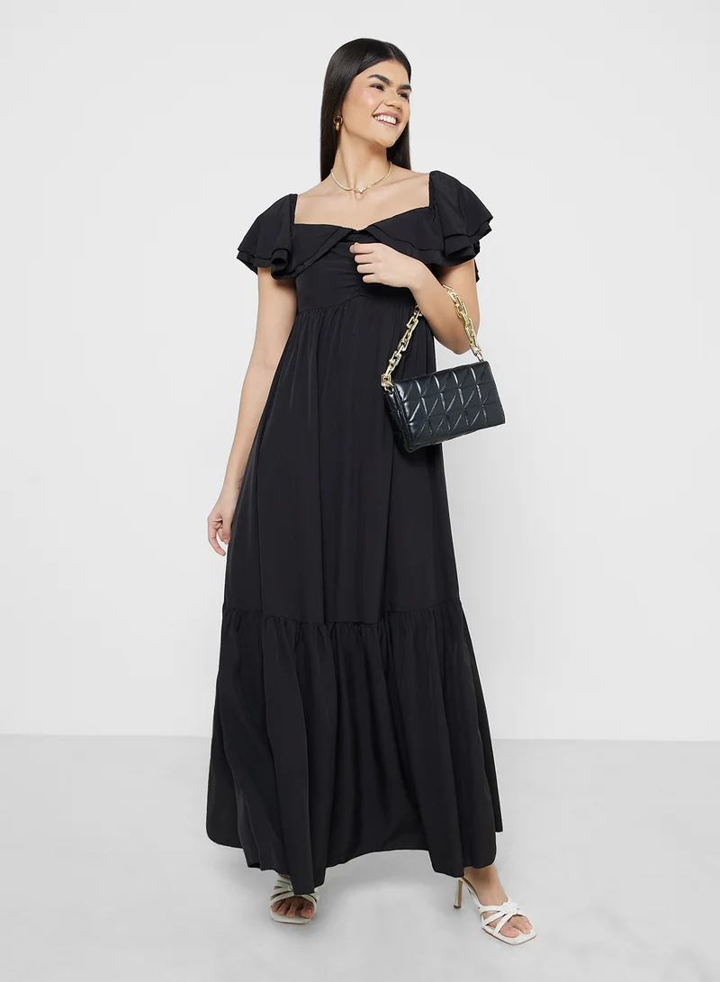 ELLA Ruffled Maxi Dress