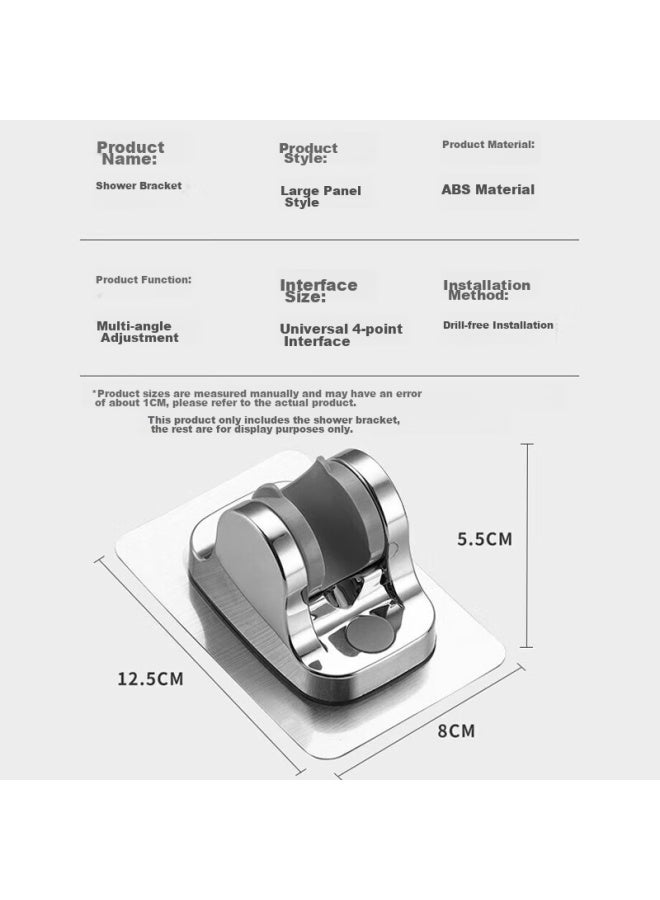 Zigman Cigeman Adjustable Shower Head Holder, No-drill Shower Bracket, Bathroom Shower Organizer, Rain Shower Base - Image 2