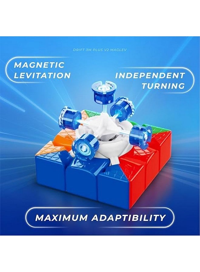 Cubelelo Drift 3M Plus v2 3x3 (MagLev) Magnetic Speedcube (New 2024 Version) | Cube for Kids Boys Girls Children Ages 4 5 6 7 8 & Above | Premium 3x3x3 for Speedcubing with Excellent Performance - Image 5