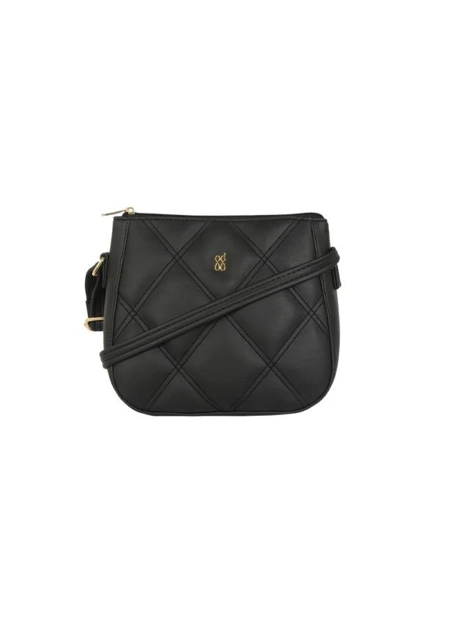 باجيت Baggit Women Black Sling Bag Small Size | Ladies Stylish Casual Cross Body Purse Handbag