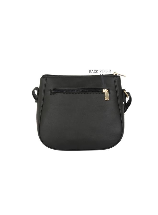 Baggit Women Black Sling Bag Small Size | Ladies Stylish Casual Cross Body Purse Handbag - Image 4