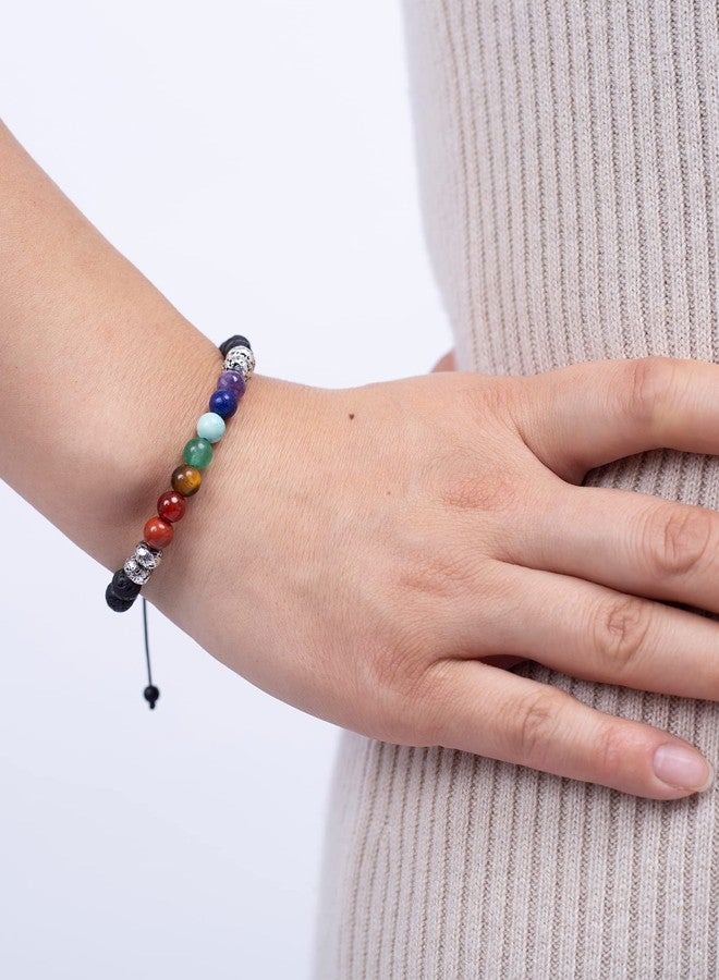 MIDDLUX Anxiety Relief Items, Chakra Bracelets, Crystals and Healing Stones, 7 Chakras Healing Crystals handmade bracelets, Yoga, Meditation, Stress Relief Gifts - Image 2