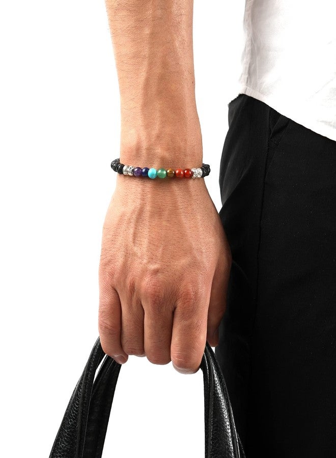 MIDDLUX Anxiety Relief Items, Chakra Bracelets, Crystals and Healing Stones, 7 Chakras Healing Crystals handmade bracelets, Yoga, Meditation, Stress Relief Gifts - Image 3