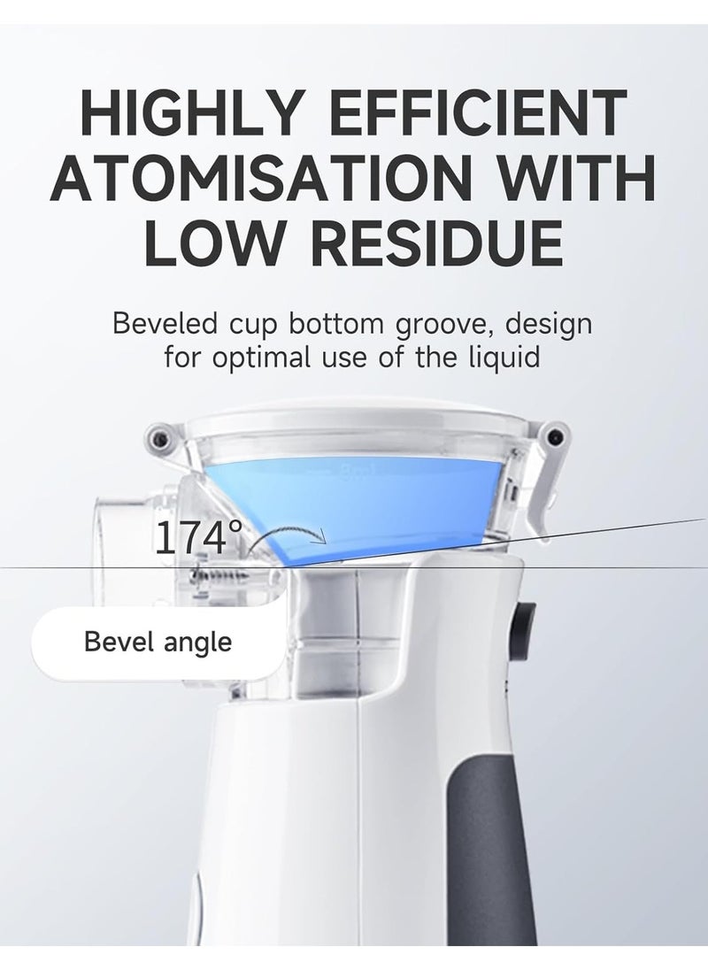 Yuwell Portable Nebuliser Machine for Kids and Adults - Silent Mesh Nebuliser Ideal for Travel and Home Use  - Image 2
