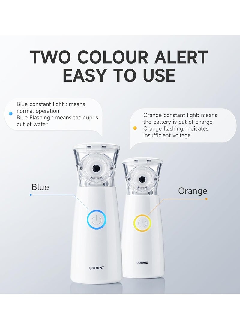 Yuwell Portable Nebuliser Machine for Kids and Adults - Silent Mesh Nebuliser Ideal for Travel and Home Use  - Image 4