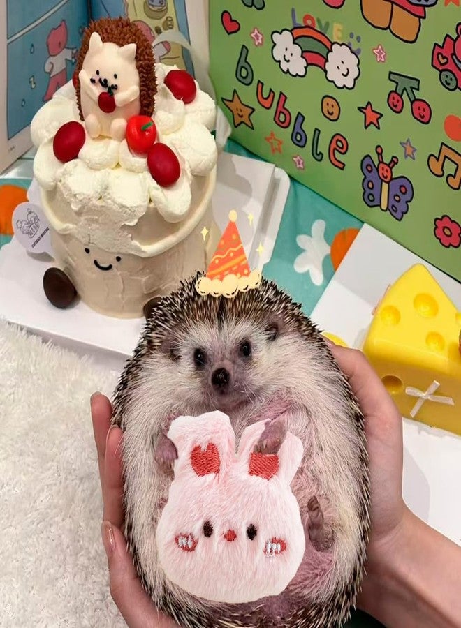 Fejapa 10 Pcs Hedgehog Pet Toys Small Animal Accessories for Hedgehogs Enrichment Toys Cage Ball Bell Toy Hedgehog Supplies Exercies Interactive Plush Toy - Image 2