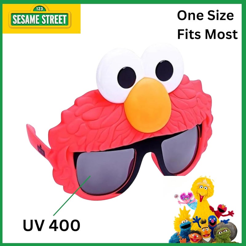 Sun-Staches Official Sesame Street Sunglasses | Ernie, Bert, Elmo, Cookie | Costume Accessory Mask | One Size Fits Most - Image 2
