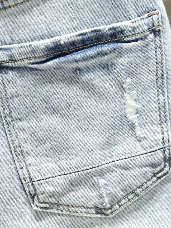 Unisex Classic Denim Jeans Loose Fit Daily Outdoor Wear - Image 5