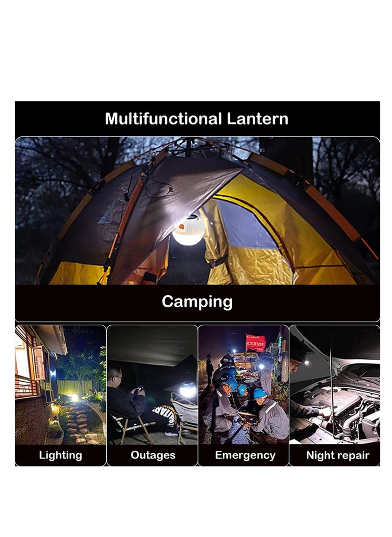KASTWAVE LED Camping Lantern Rechargeable LED Camping Lantern Bedroom Baby Nursery Night Light, Portable Hanging Tent Light Solar Powered Emergency Lights for Camping Outdoors Reading with Hook  - Image 5
