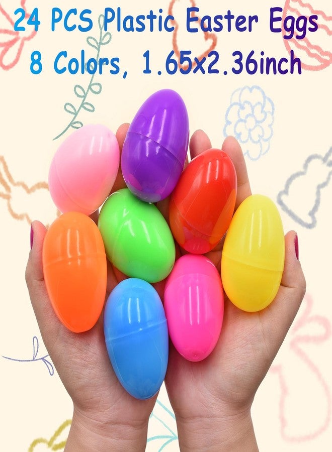 Howzcci 24 Pack Easter Sticky Hands Toys with 24 Pcs Plastic Easter Eggs, Easter Bunny Egg Chick Carrot Flower Basket Sticky Stretchy Toys for Kids Girls Boys Easter Basket Stuffers Party Favors Gifts - Image 3