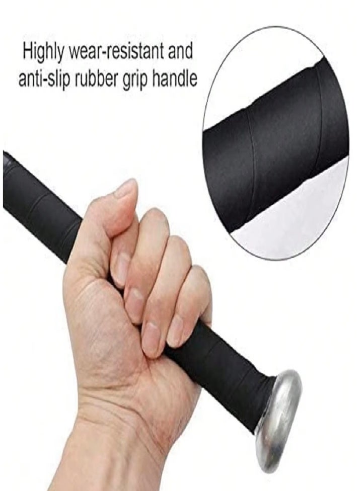 بات مضرب بيسبول حديد صلب (Steel) مقاس 34 بوصة (87 سم) - خامة معدن ثقيلة للتدريب الشاق بمقبض مطاطي مانع للانزلاق - Image 2