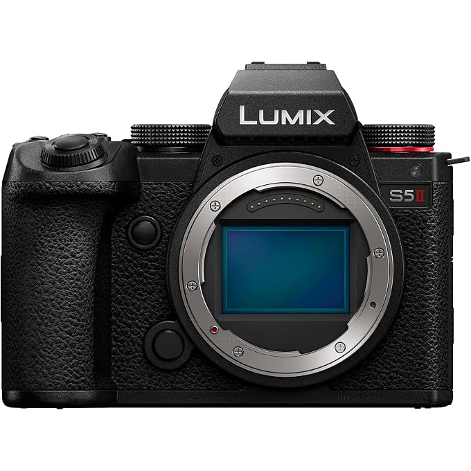 rayihni LUMIX S5II Mirrorless Camera, 24.2MP Full Frame with Phase Hybrid AF, New Active I.S. Technology, Unlimited 4:2:2 10-bit Recording - DC-S5M2BODY Black | Phase Hybrid Af, Active I.s, Unlimited Internal 4:2:2 10-Bit 4k60 Recording, Body Only - Image 1