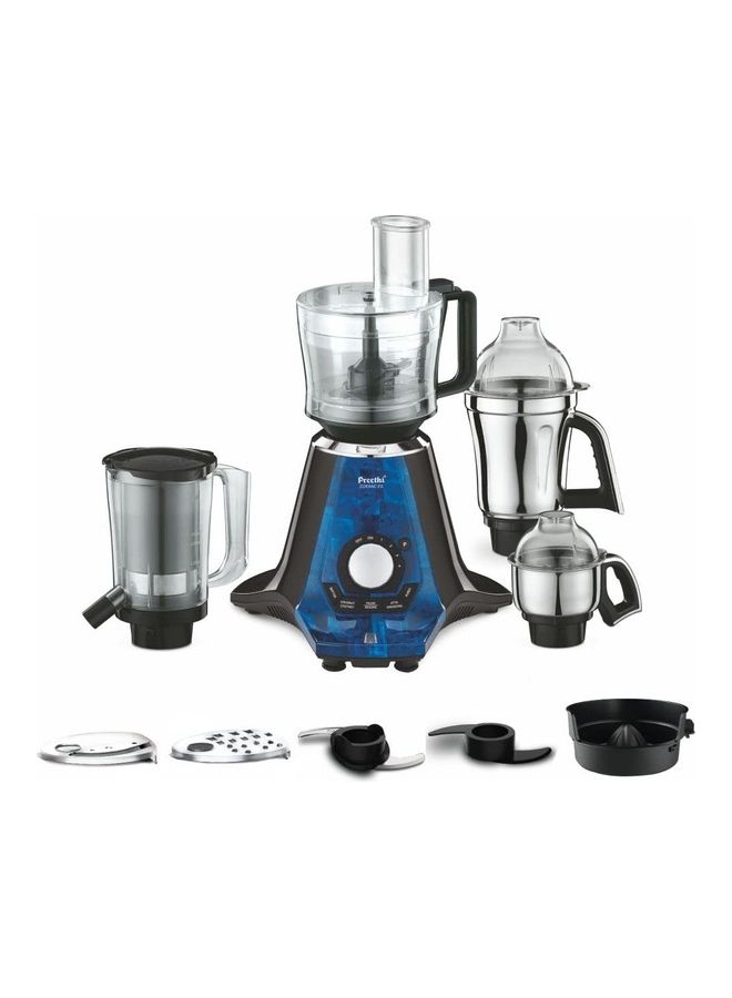 Preethi Mg-255 Mixer Grinder, 4 Jars - Super Extractor Juicer Jar, Master Chef Food Processor Jar 1000 W Zodiac 2 Black - Image 1