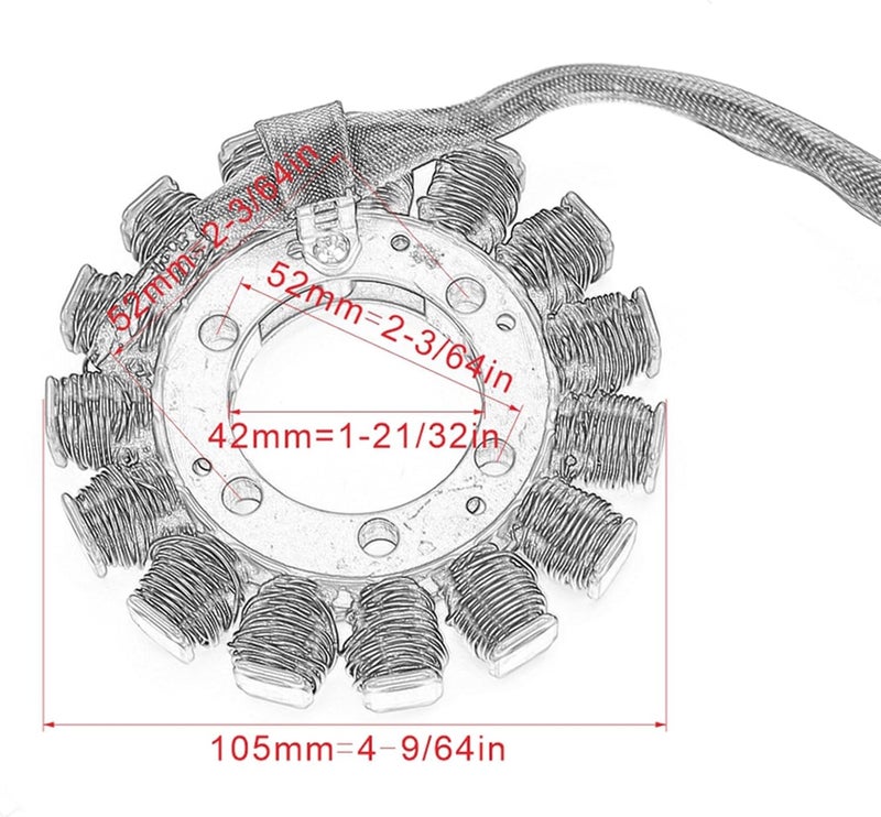 Wivplex Generator Stator Coil for GSXR 1000 (2009-2016) - Image 2