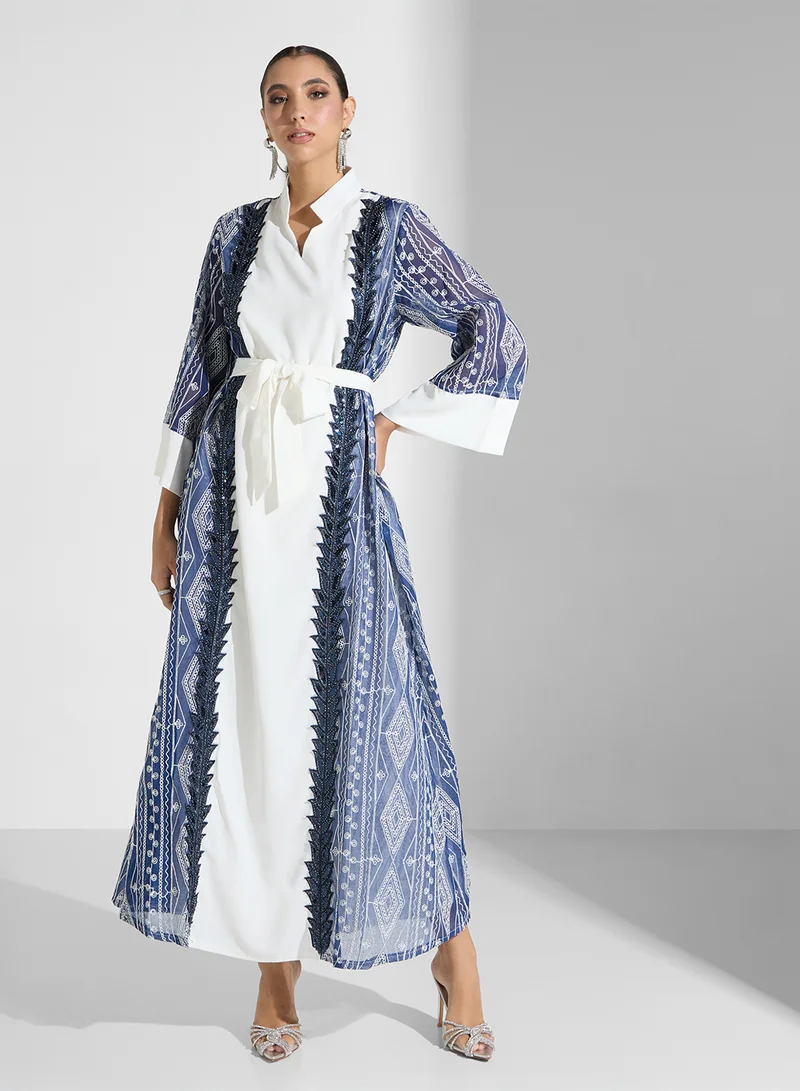 Khizana Embroidered Abaya