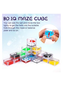 Generic 24 Pack Mini Maze Puzzle Games for Kids & Adults | Brain Teaser Fidget Toys | Stocking Stuffers, Party Bag Fillers, Travel Toys, Autism Sensory Game, Puzzle Cube for Stress Relief  - Image 2