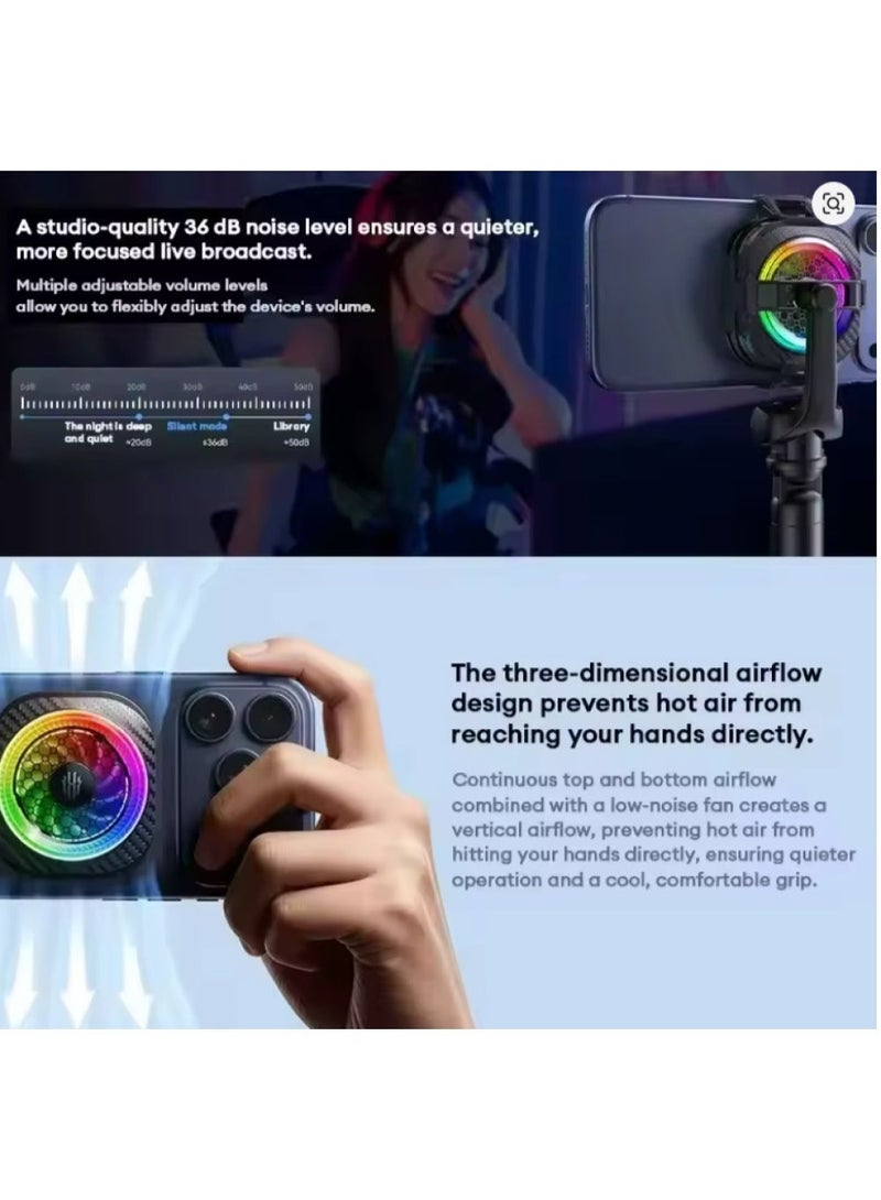 REDMAGIC Cryo Cooler 8 Pro Professional Gaming Cooler with Advanced TEC Cooling Technology and 36W Power – Superior Performance Down to -25°C with Intelligent Control and RGB for Frame Stabilization and Overheating Prevention - Image 5