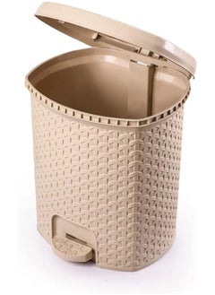 El Watania Ratan Trash Bin Size 3 With Pedal  - Image 2