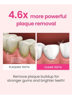 Euthymol Euthymol Whitening Toothbrush (Pink, 6 Count) - Premium Soft Dual-Tension Bristles. Advanced Plaque Removal, Stain Reduction.  - Image 5
