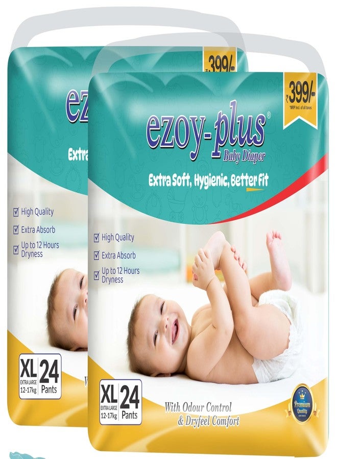 Ezoyplus Baby Diaper XL Size |12-17 kg |Extra Soft & Super Absorption |Diaper For baby(XL, 48, count) - Image 1